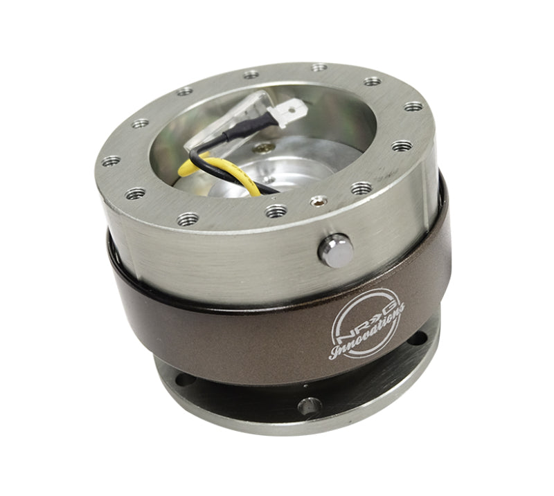 NRG SRK-200GM Quick Release Gen 2.0 - Gunmetal Body / Titanium Chrome Ring