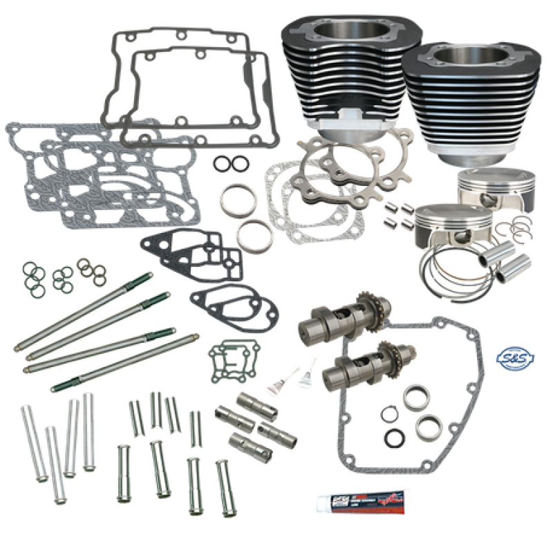 S&S 900-0354 Cycle 07-17 BT S&S 106in Big Bore Hot Set Up Kit w/o Cylinder Heads