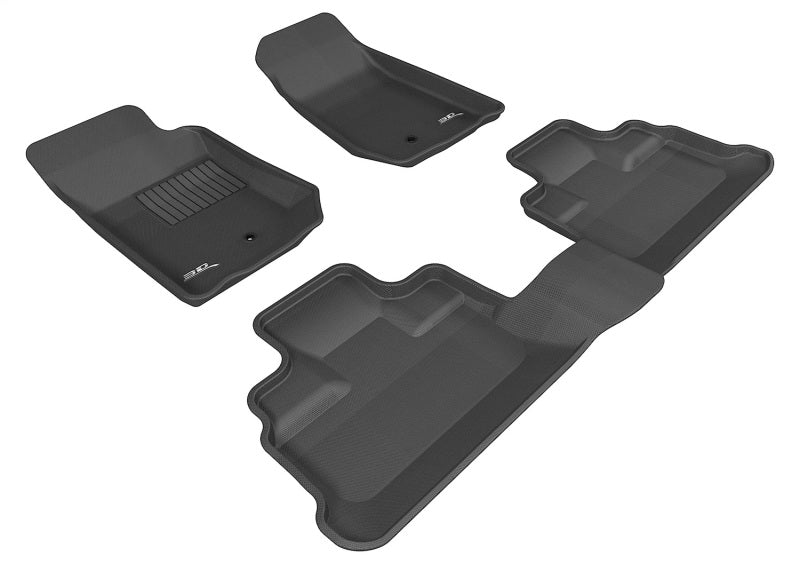 3D MAXpider 2006-2010 fits Jeep Commander Kagu 1st Row Floormat - Black