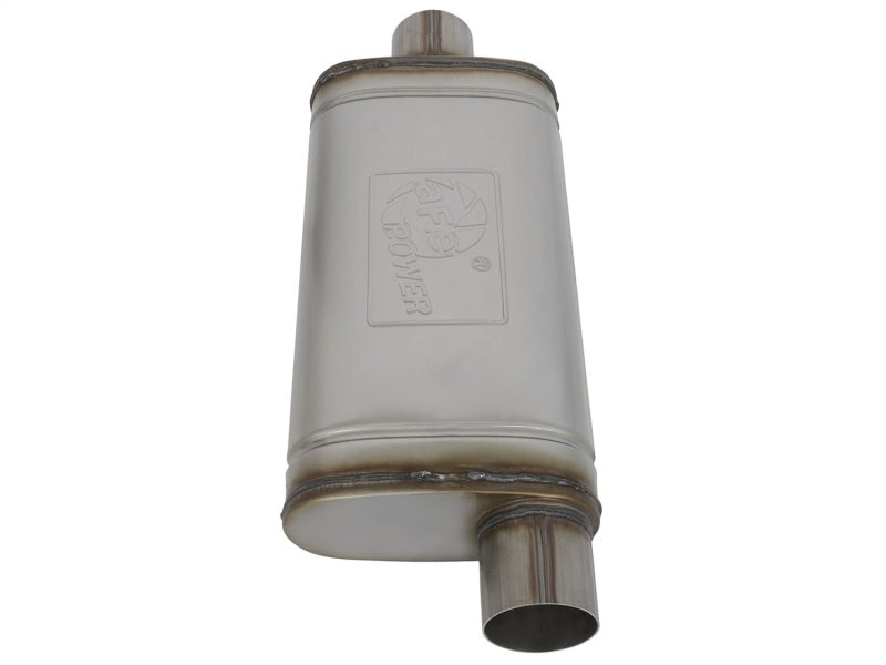 AFE 49M00020 rce XP SS Muffler 3in Center Inlet / 3in Offset Outlet 18in L x 9i
