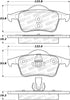 Stoptech 308.0795 Performance 99-06 Volvo S80 Rear Brake Pads