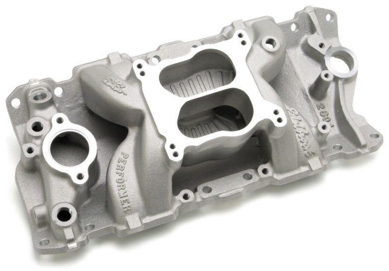 Edelbrock 2604 Intake Manifold Performer Air-Gap S/B fits Chevy 87-95 STD Flange/Sprdbore
