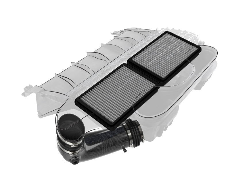 AFE 55-10014DC Stock Carbon Fiber Pro Dry S Induction System 2021 fits RAM 1500