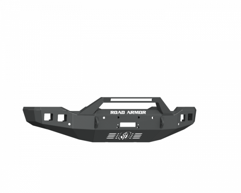 Road Armor 2202F3B 20-22 fits GMC 2500/3500 Stealth Front Winch Bumper Sheet Metal Pre-Runner Guard - Blk