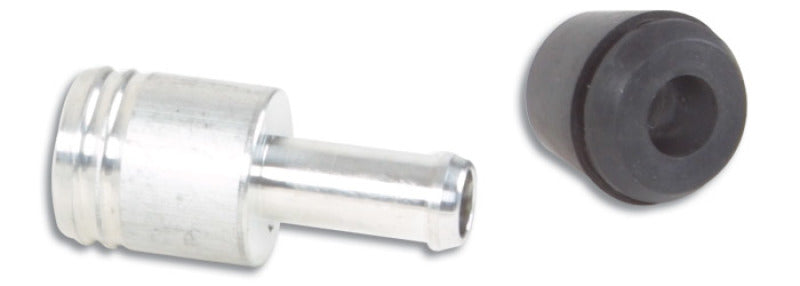 Vibrant 2897 3/4in) O.D. Aluminum Vacuum Hose Fitting (includes Rubber Grommet)