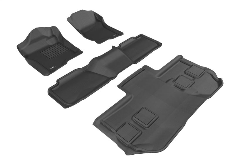 3D MAXpider 2006-2011 fits Honda Civic Kagu 1st Row Floormat - Black