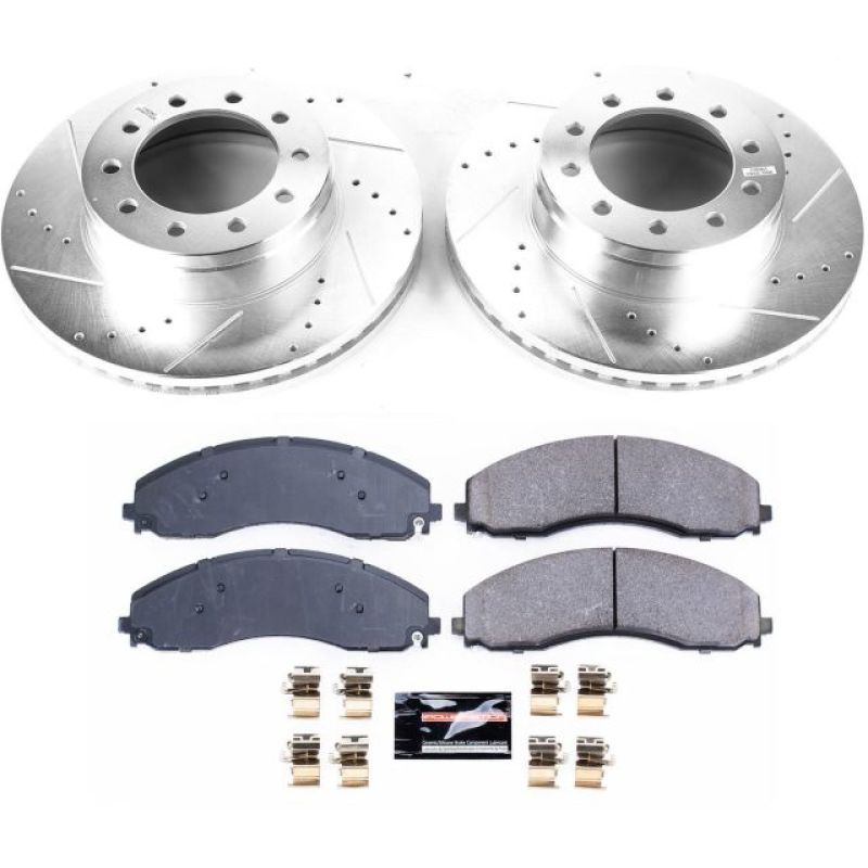 Power Stop K7422 17-22 fits Ford F-550 Super Duty Front Z23 Evolution Brake Kit