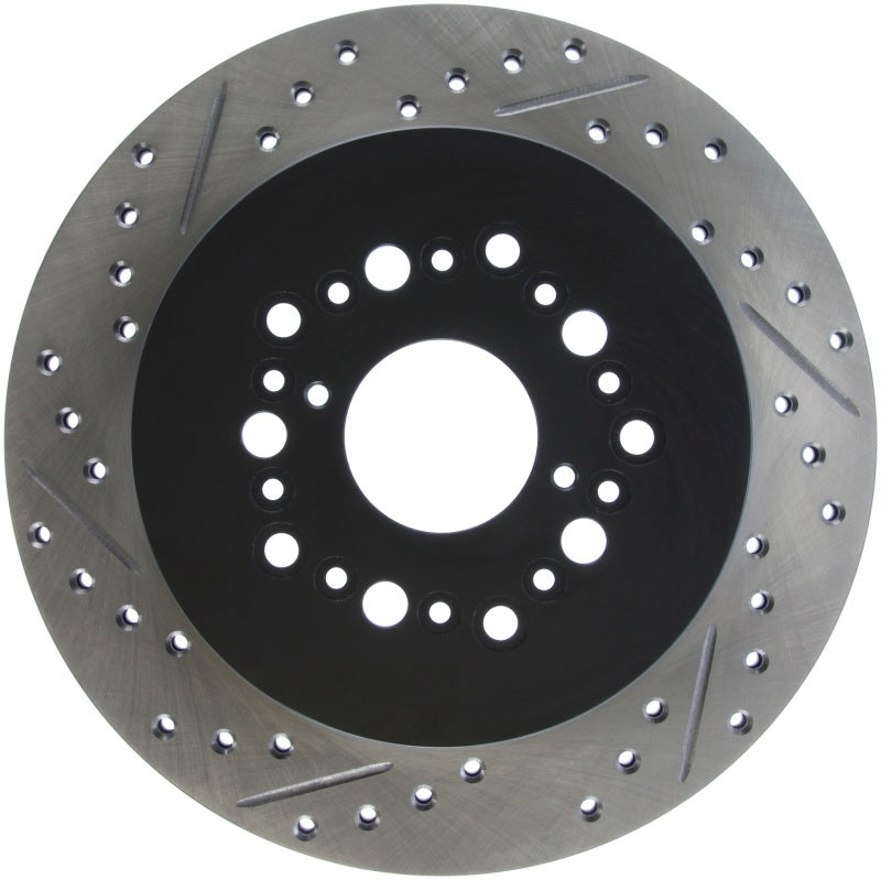 Stoptech 127.44084R Power Slot 93-97 Lexus GS Series/95-00 LS400/92-00 SC400 Rear Right Drilled & Slotted Roto