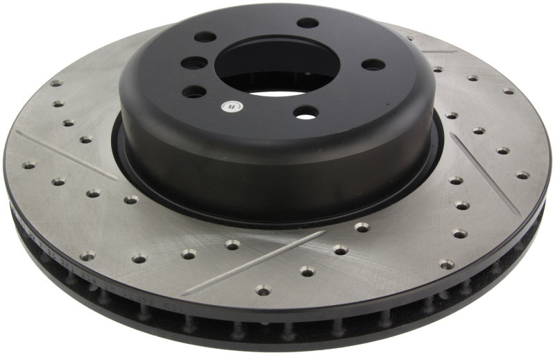Stoptech 127.34071R 08-09 BMW 535 Series / 04-09 545i/550i/645Ci/650i Slotted & Drilled Right Front Rotor