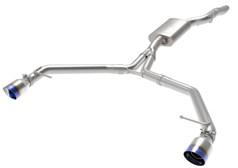 AFE 49-36437-L orce-Xp 13-16 fits Audi Allroad L4 SS Axle-Back Exhaust w/ Blue