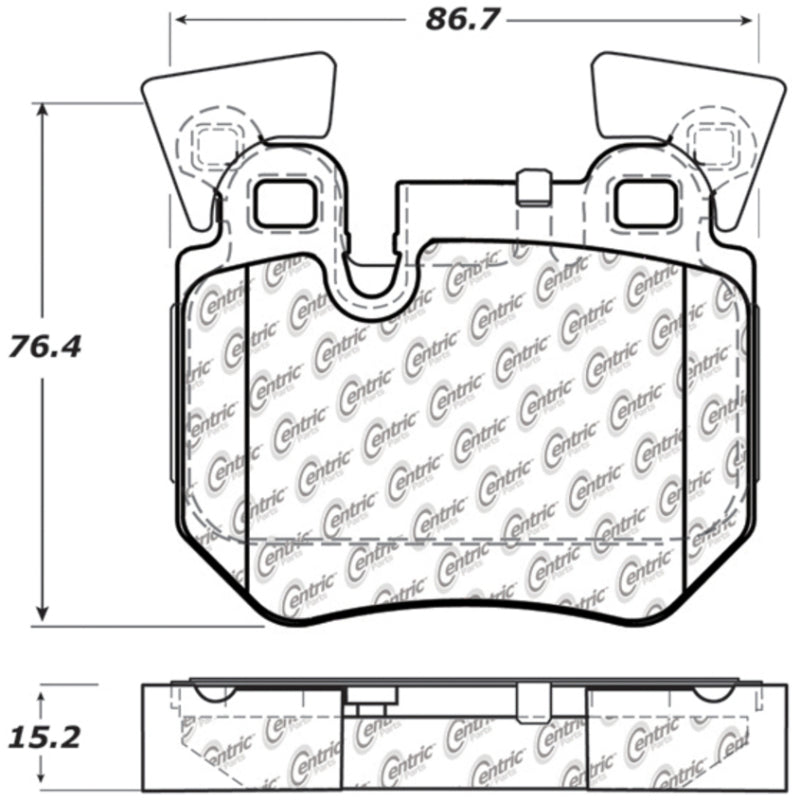 Stoptech 308.1372 Street Touring 08-09 fits BMW 128i/135i Coupe Rear Brake Pads
