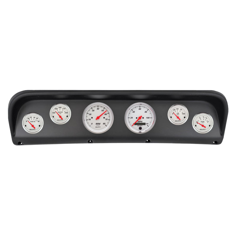 AutoMeter 2938-03 Autometer Arctic White Direct Fit Dash Kit 67-72 fits Ford F100 (2 x 3-3/8in. / 4 x 2-1/16in.)