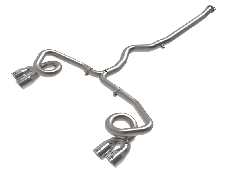 AFE 49-36809-P Takeda 3in to 2-1/2in 304 SS Cat-Back Exhaust w/ Polished Tips 2