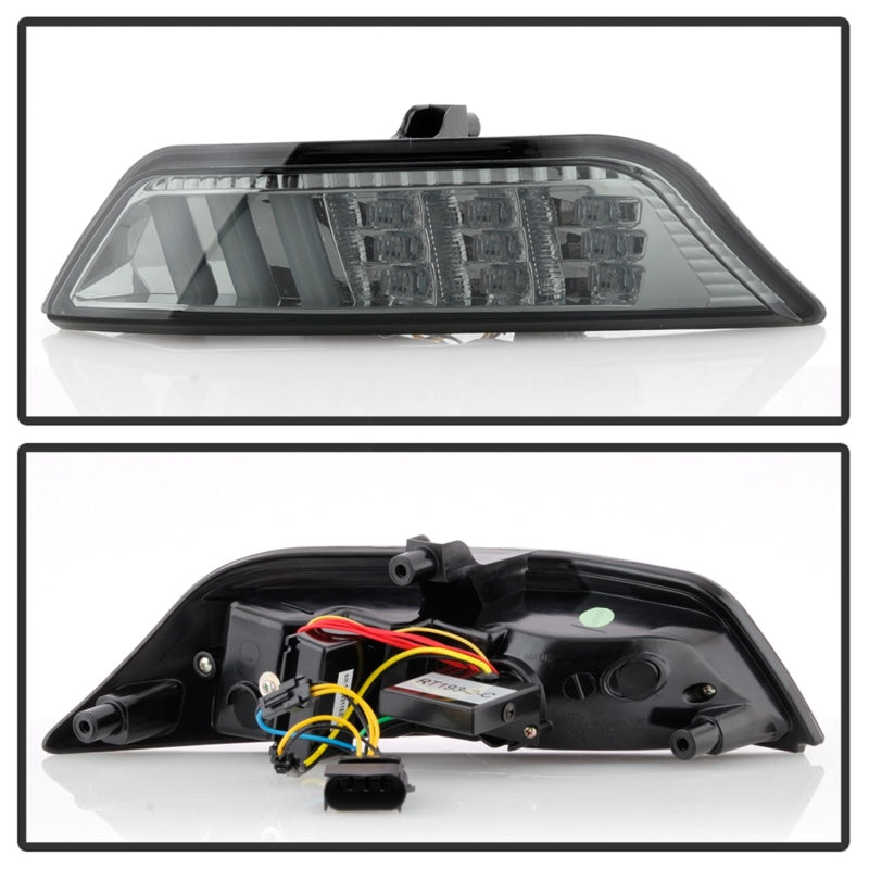Spyder 5082527 fits Ford 15-16 Mustang LED DRL - Smoke (CBL-YD-FM15-LED-SM)