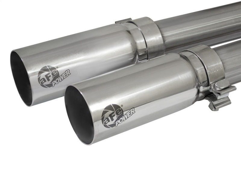 AFE 49-44062-P Series CB 3in Middle Side Exit SS Exht w/Polish Tips 09-16 fits