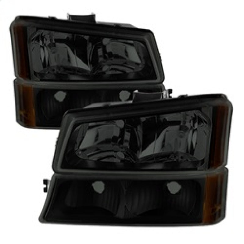 9030253 Xtune fits Chevy 03-06 Silverado 2500HD Crystal Headlights w/ Bumper L