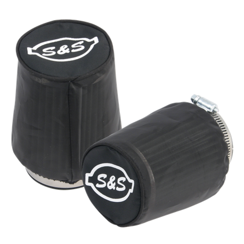 S&S 106-0248 Cycle Air Filter Cover For Tapered S&S Tuned Induction Filters - Bl