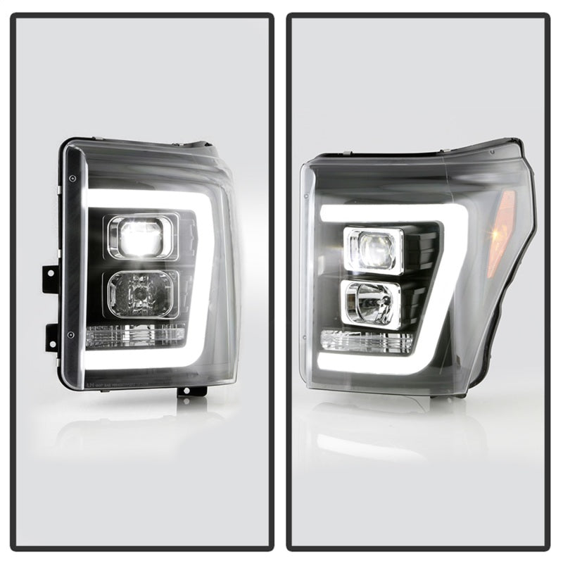 Spyder 5087898 fits Ford 11-16 F250/350/450 V2 High-Power LED Headlights-White