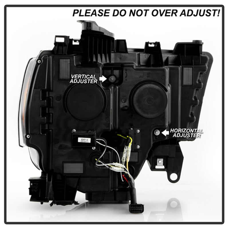 Spyder 5088604 fits Dodge 19-22 Ram 2500/3500 (Halogen Model Only) Proj. Headli