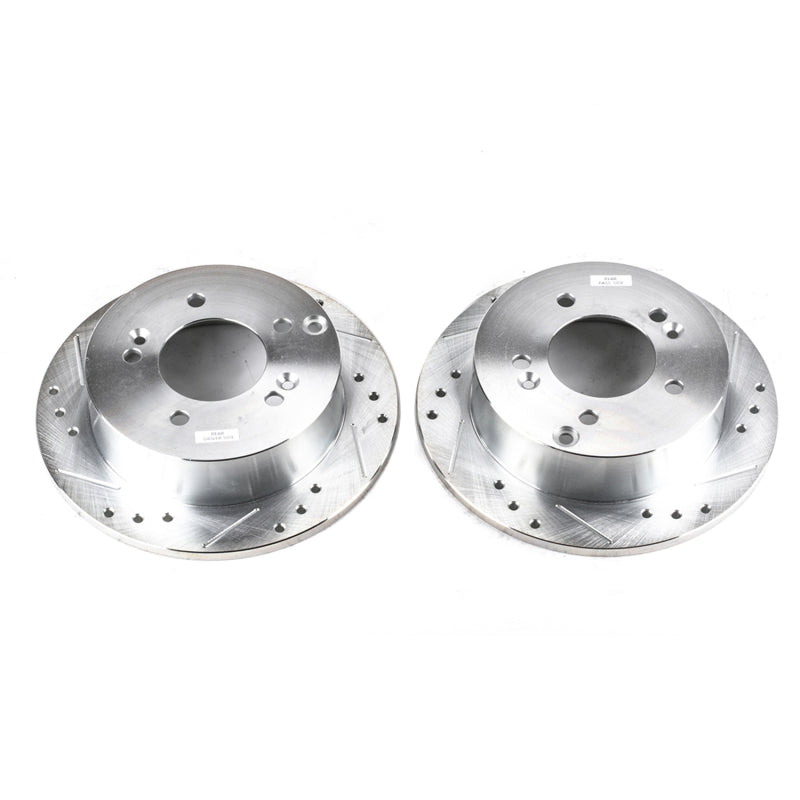 PowerStop fits Hyundai 06-10 Sonata Rear Evolution Drilled & Slotted Rotors -