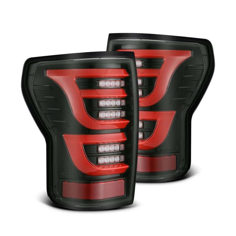 AlphaRex 670050 fits Toyota 07-13 Tundra LUXX-Series LED Tail Lights Black-Red