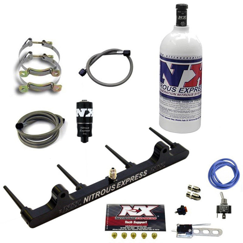 Nitrous Express 62201-1.0P Billet Spray Bar Nitrous Kit for Hayabusa w/1lb Bottl