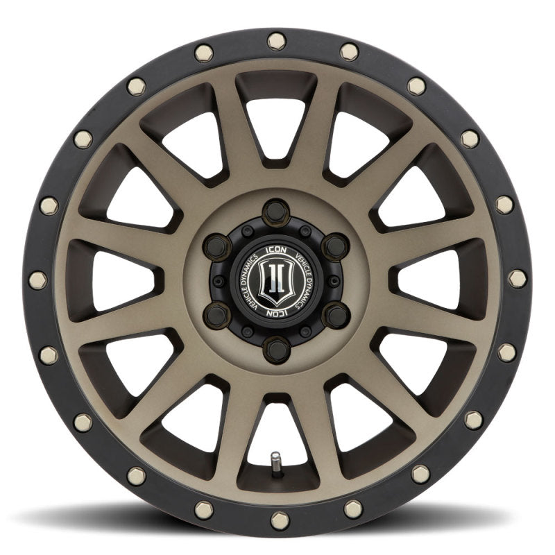 ICON 2018907345BR Compression 18x9 5x5 -12mm Offset 4.5in BS Bronze Wheel