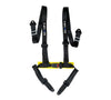 NRG SBH-4PC-SBK int Seat Belt Harness / Buckle Lock- Black