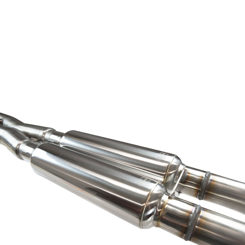 Kooks 13525330 11-14 fits Ford Raptor SVT 6.2L 4V 3in Exhaust GREEN Cat X-Pipe w/ 3 1/2in black slash cut tips