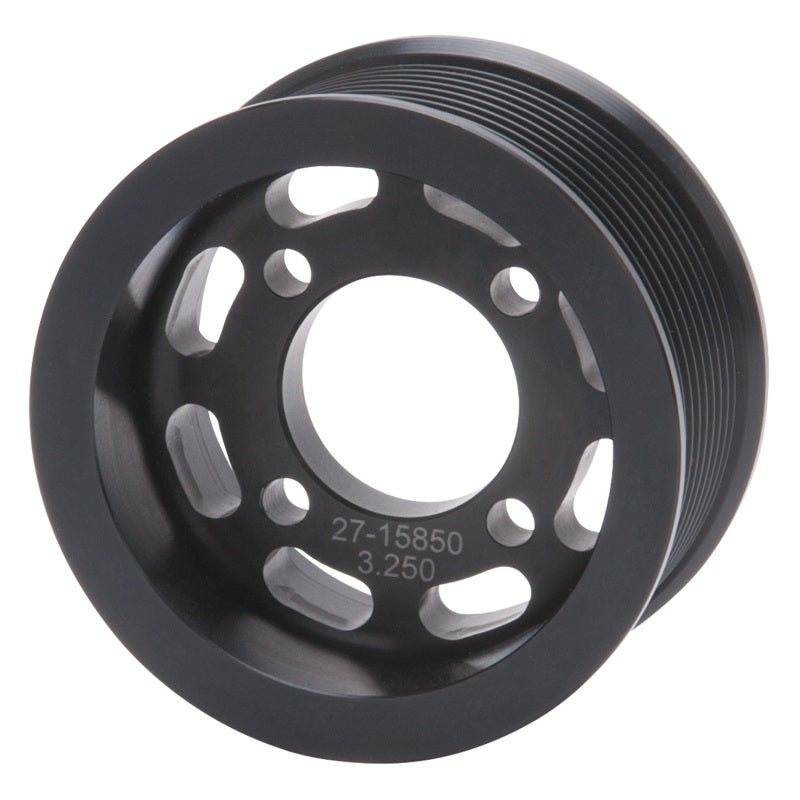 Edelbrock 15850 Pulley Supercharger Enforcer 10 Rib 3 25In Black