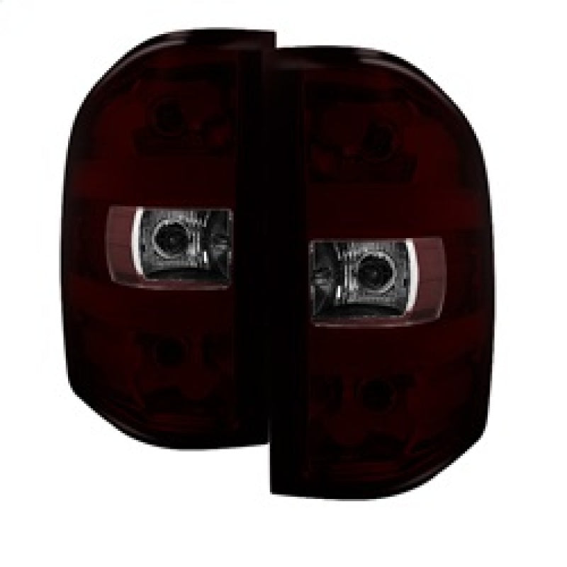 9033100 Xtune fits GMC 07-13 Sierra OEM Tail Lights Dark Red ALT-JH-CSIL07-OE-
