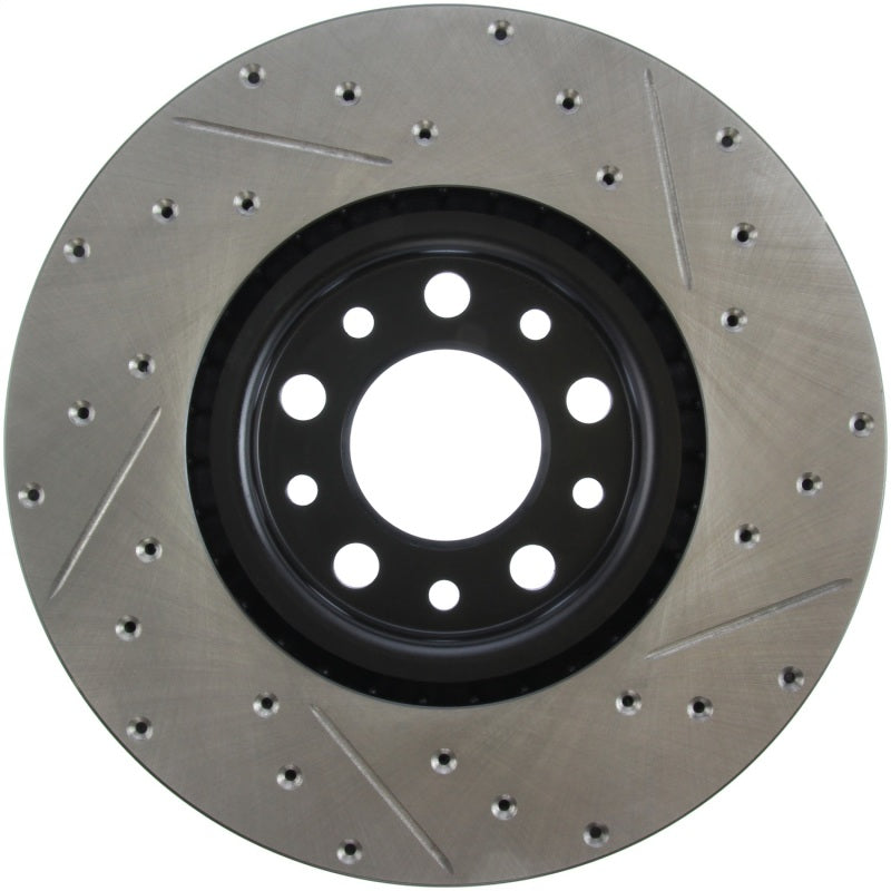 Stoptech 127.63080R 13+ Dodge Dart Performance Slotted & Drilled Front Right Rotor