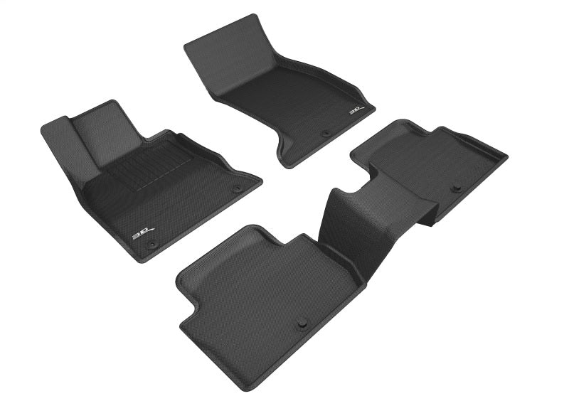 3D MAXpider 2007-2017 fits Jeep Compass/Patriot Kagu 1st Row Floormat - Black