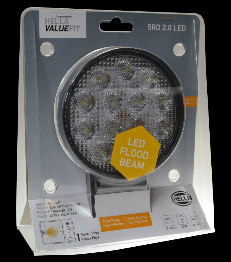 Hella 357105002 ValueFit Work Light 5RD 2.0 LED MV CR LT