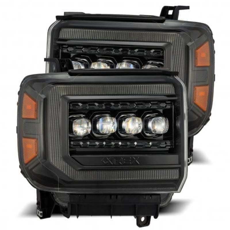 AlphaRex 880616 fits GMC 14-18 Sierra NOVA LED Proj Headlights Plnk Style Alpha