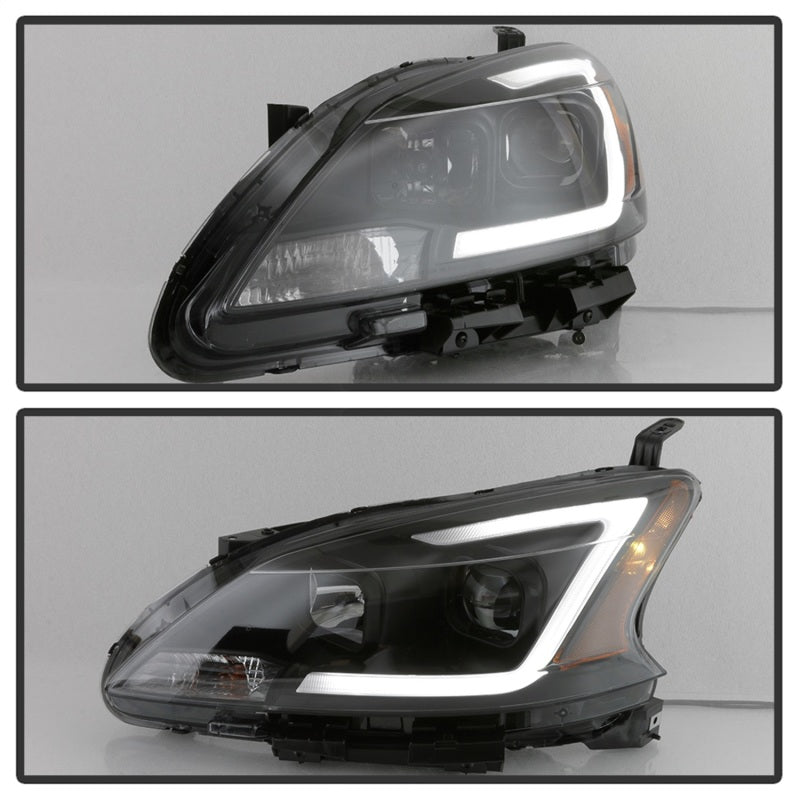 xTune 9042973 13-15 fits Nissan Sentra DRL LED Light Bar Proj Halogen Headlight