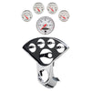AutoMeter 2208-03 Autometer Arctic White Direct Fit Dash Kit 55-59 fits Chevy Truck (1 x 3-3/8in. / 4 x 2-1/16in.)
