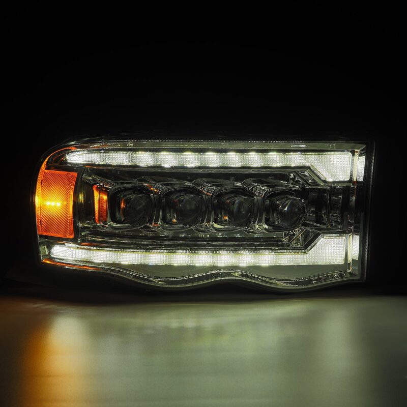 AlphaRex 880565 02-05 fits Dodge Ram 1500 NOVA LED Proj Headlights Plank Styl