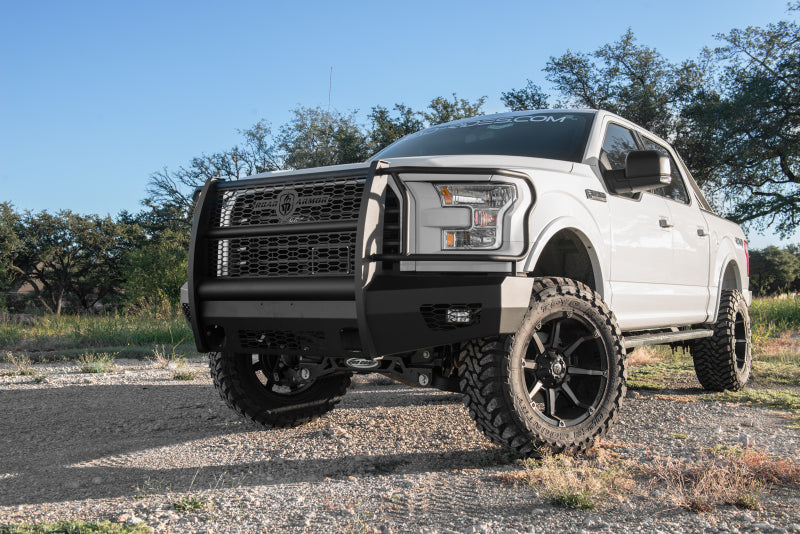 Road Armor 615VF6B 15-17 Ford F-150 Vaquero Front Bumper Full Guard - Tex Blk
