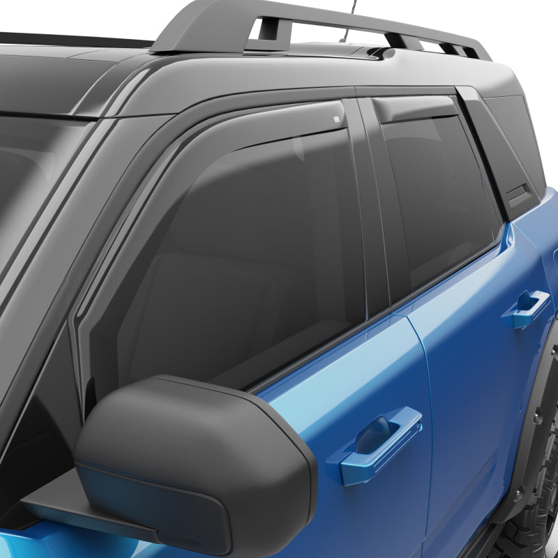 EGR 573561 21-22 fits Ford Bronco Sport 4 Door In-Channel Window Visors - Dark Smoked (573561)