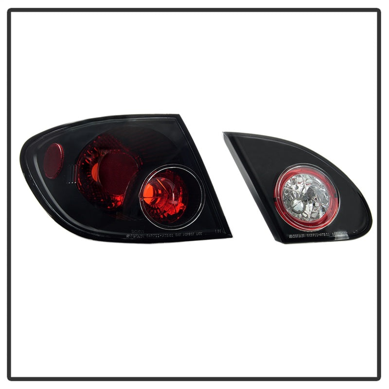 Spyder 5007339 fits Toyota 03-08 Corolla Euro Style Tail Lights Black ALT-YD-TC