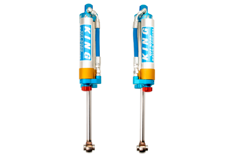 King 25001-110A Shocks 2005+ fits Nissan Frontier Rear 2.5 Dia Piggy Hose Reservoir Shock w/Adjuster (Pair)