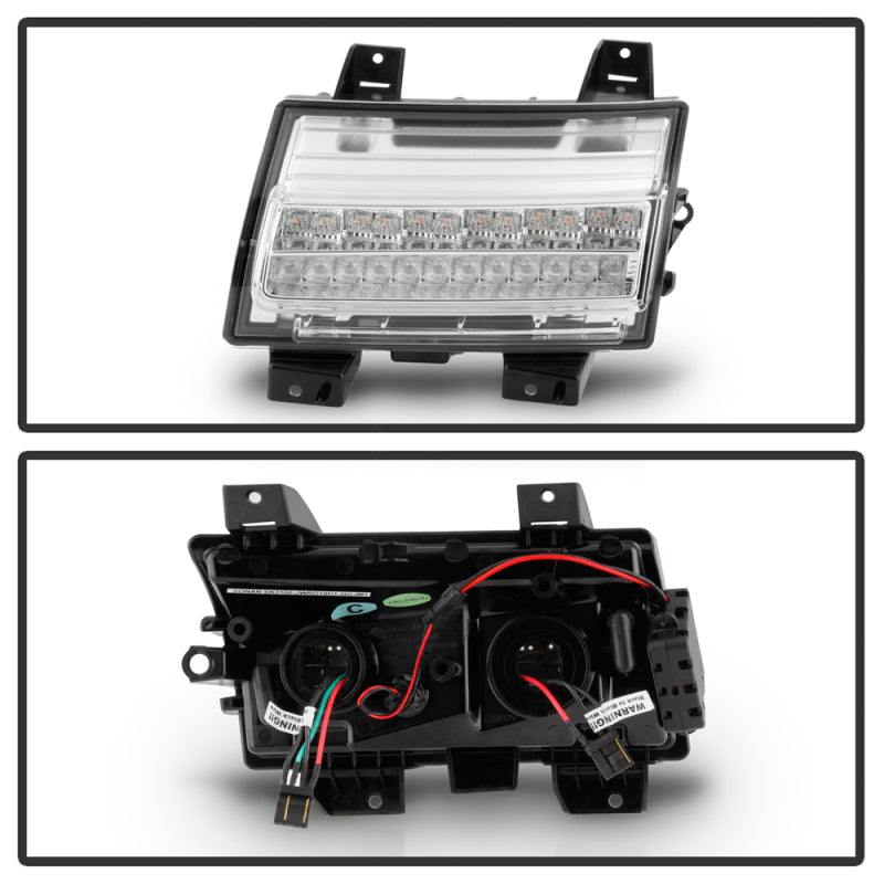 Spyder 5086778 fits Jeep 18-20 Wrangler 2019 (Halogen Model Only) LED Front Bum