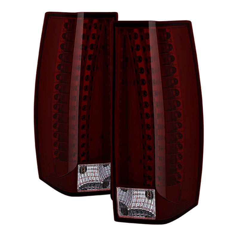 9030505 Xtune fits Cadillac 07-14 Escalade OE Style Tail Lights Red Smoked ALT