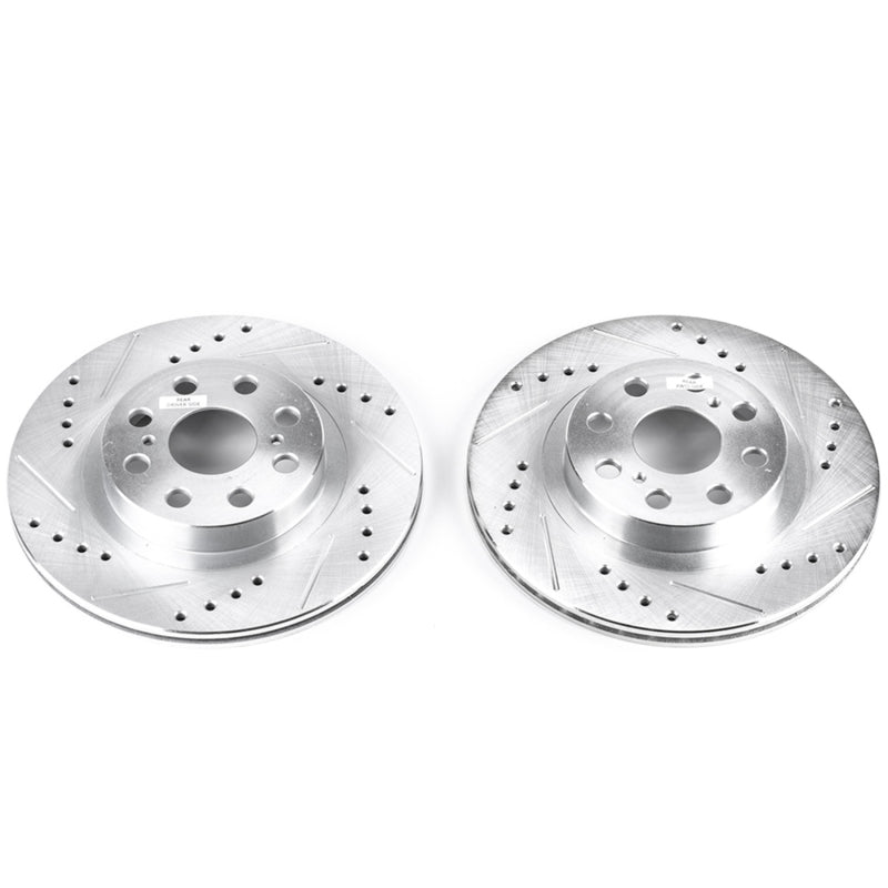 PowerStop fits Toyota 00-05 MR2 Spyder Rear Evolution Drilled & Slotted Rotors -