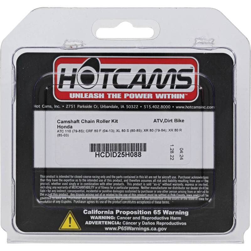 Hot Cams HCDID25H088 1979-1985 fits Honda ATC 110 110cc Roller chain