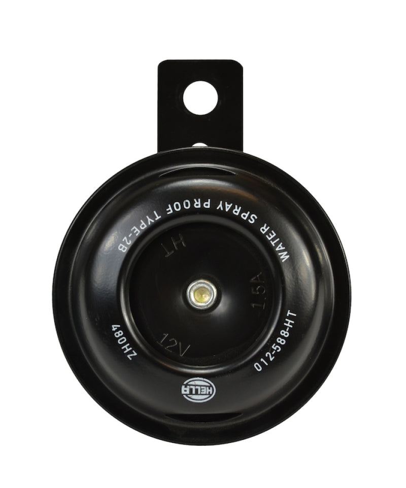 Hella 12588061 Horn Bl Blk Disc Ht Mcycle 12V Univ