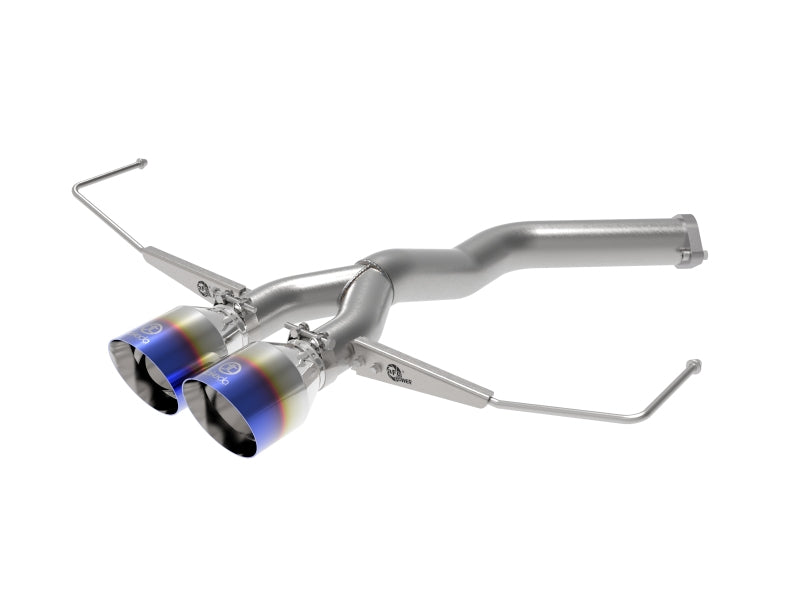 AFE 49-37012-L 3in-2.5in 304 SS Axle-Back Exhaust w/Blue Flame Tip 19-20 fits