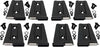 Kentrol 50576 fits Jeep 07-18 Wrangler JK Door Hinge Set 8 Pieces 4 Door - Powdercoat Black