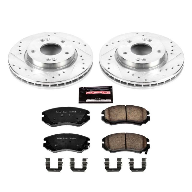 PowerStop K5291 fits Hyundai 07-10 Elantra Front Z23 Evolution Sport Brake Kit